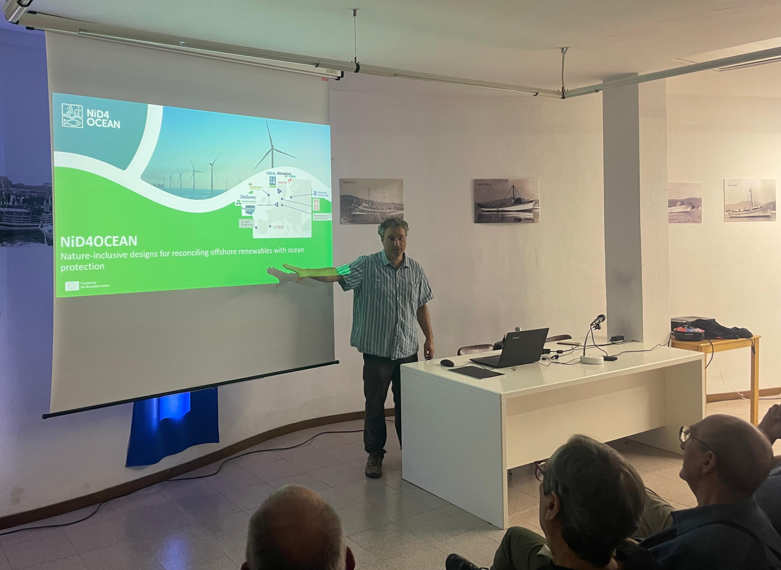 Project partner Josep Lloret presents NiD4OCEAN at Roses (Catalonia)